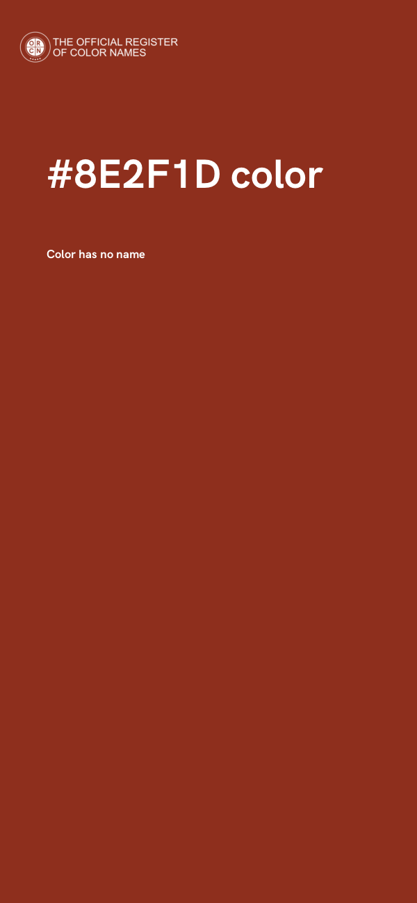 #8E2F1D color image