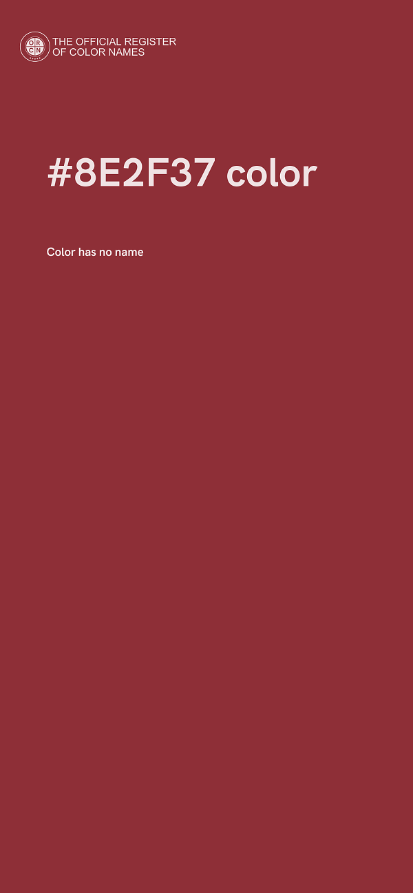 #8E2F37 color image