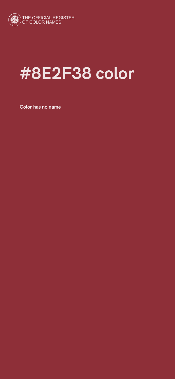 #8E2F38 color image