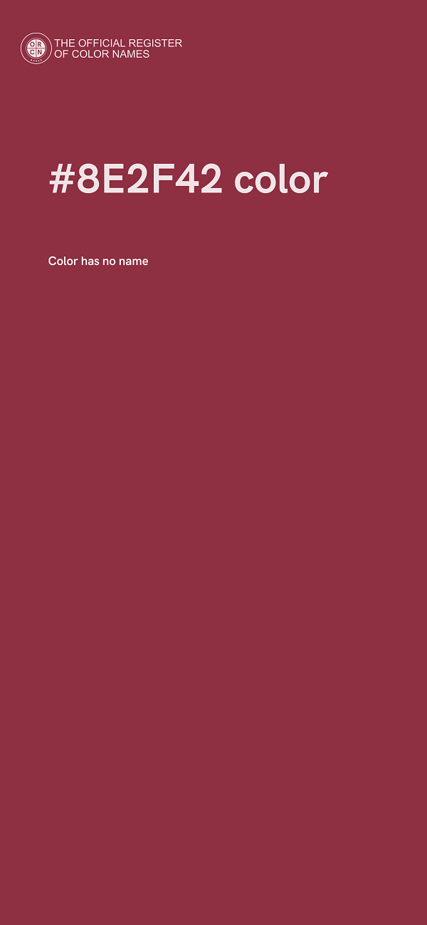 #8E2F42 color image