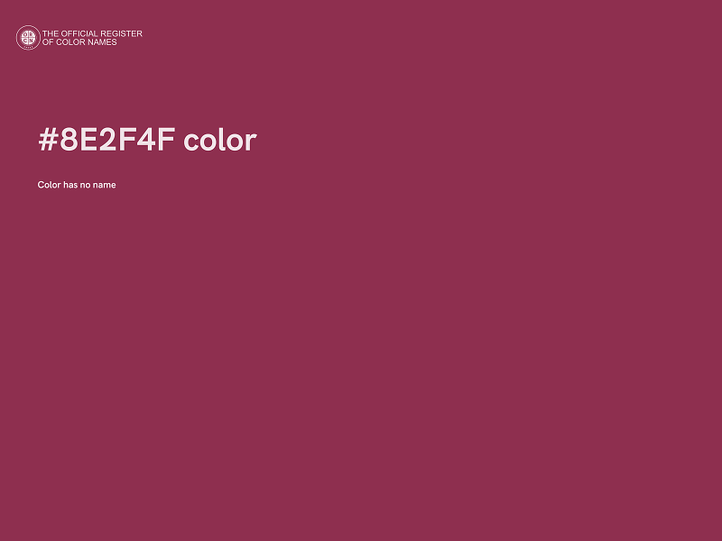 #8E2F4F color image