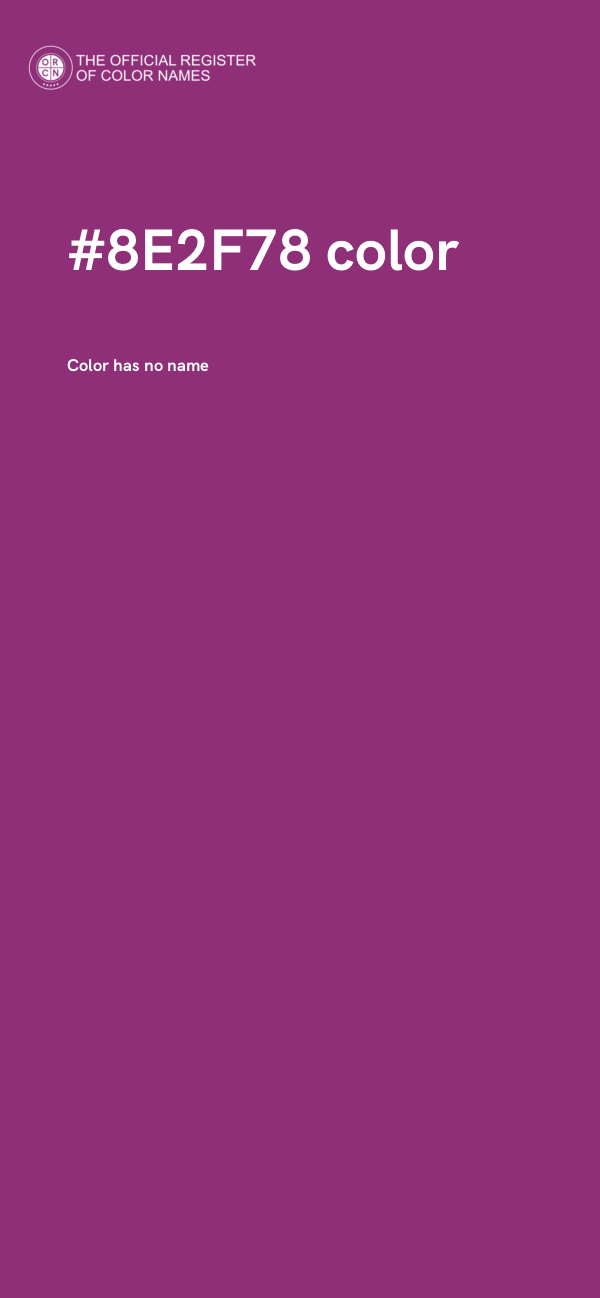 #8E2F78 color image
