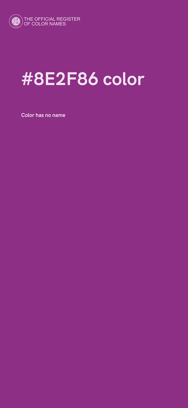 #8E2F86 color image