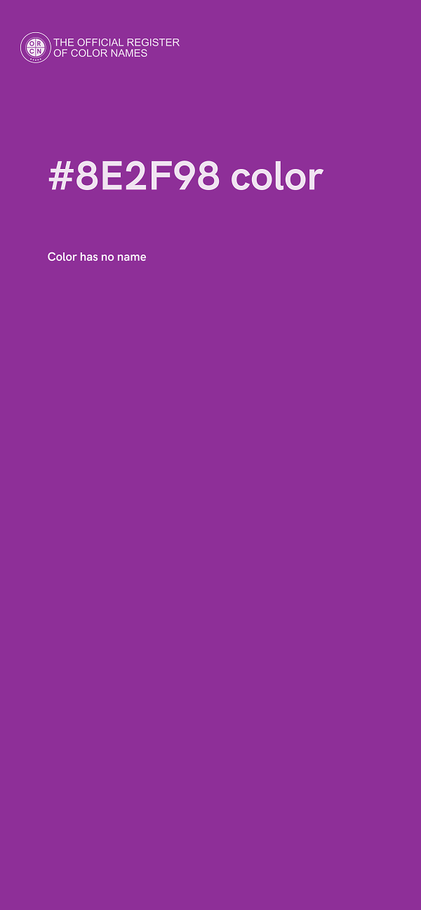 #8E2F98 color image