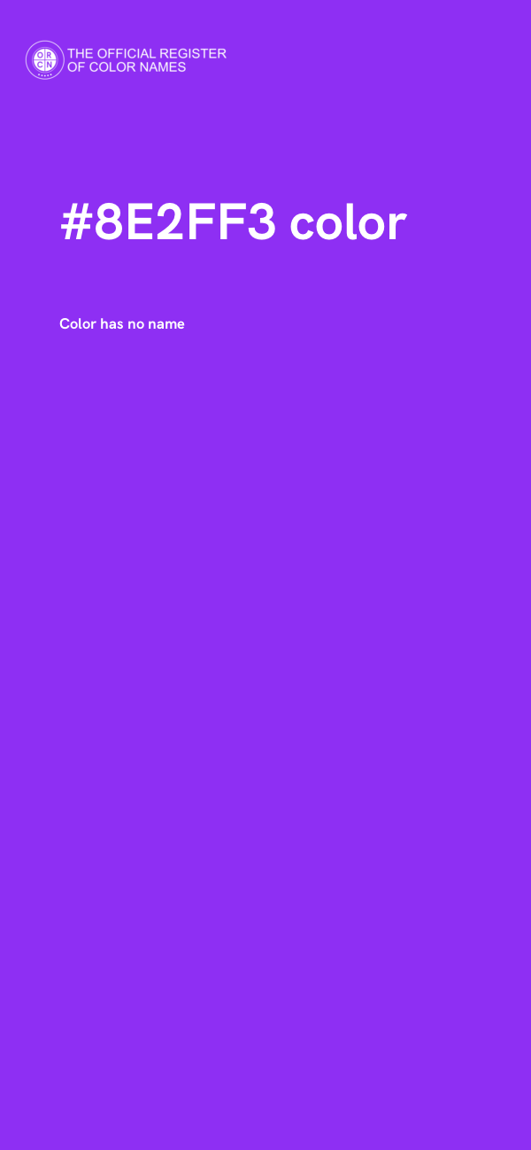 #8E2FF3 color image