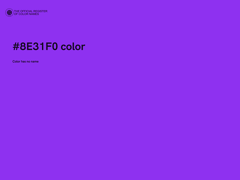 #8E31F0 color image