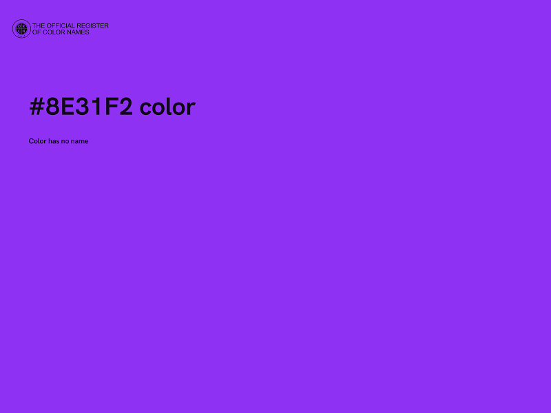 #8E31F2 color image