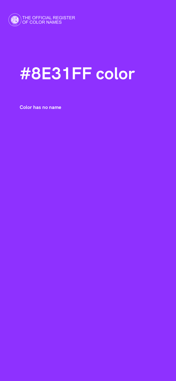 #8E31FF color image