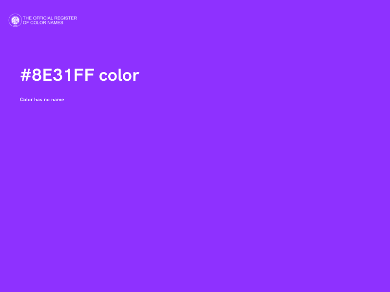 #8E31FF color image