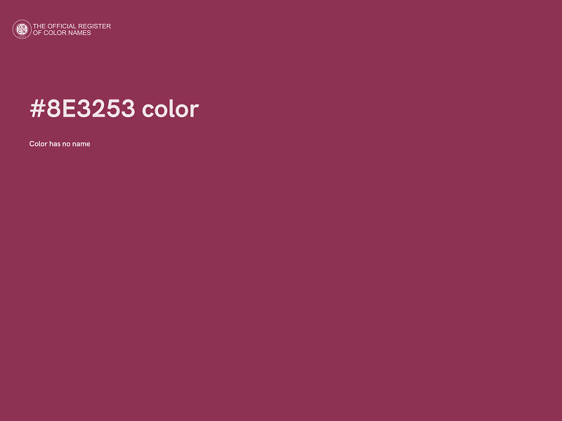 #8E3253 color image