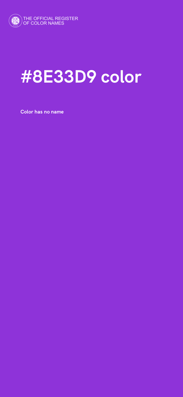 #8E33D9 color image