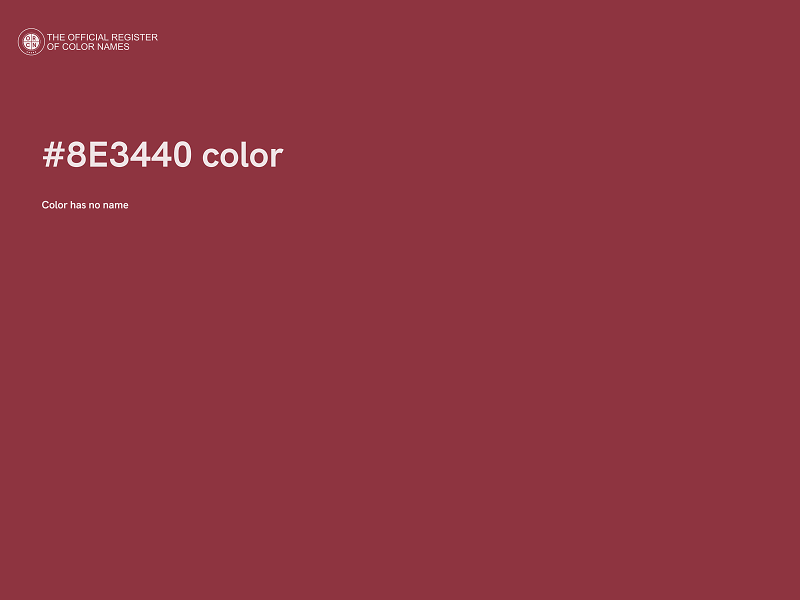 #8E3440 color image