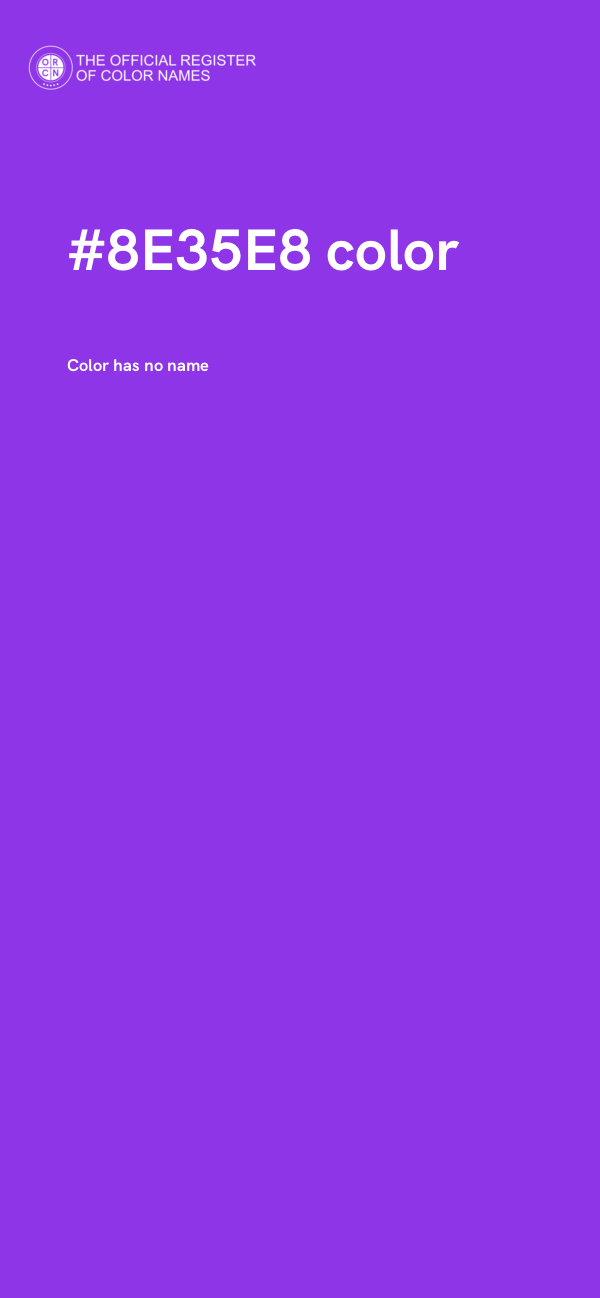 #8E35E8 color image