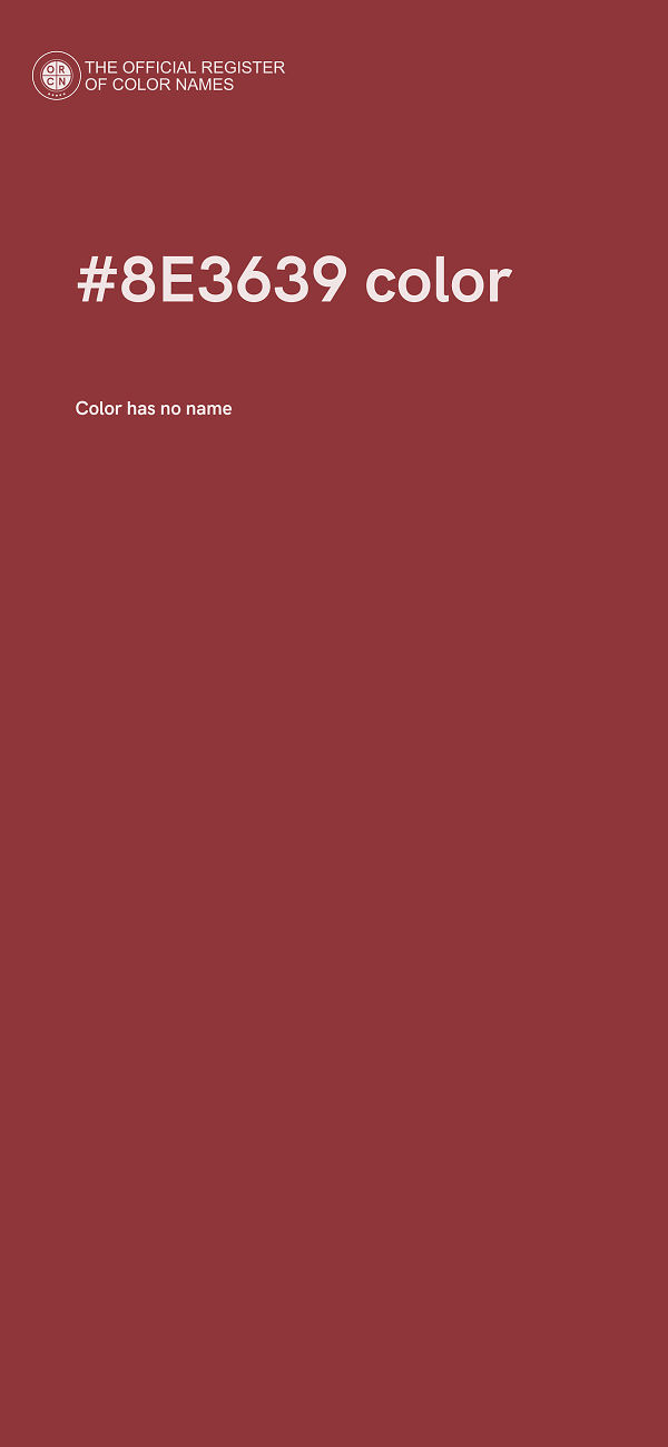 #8E3639 color image
