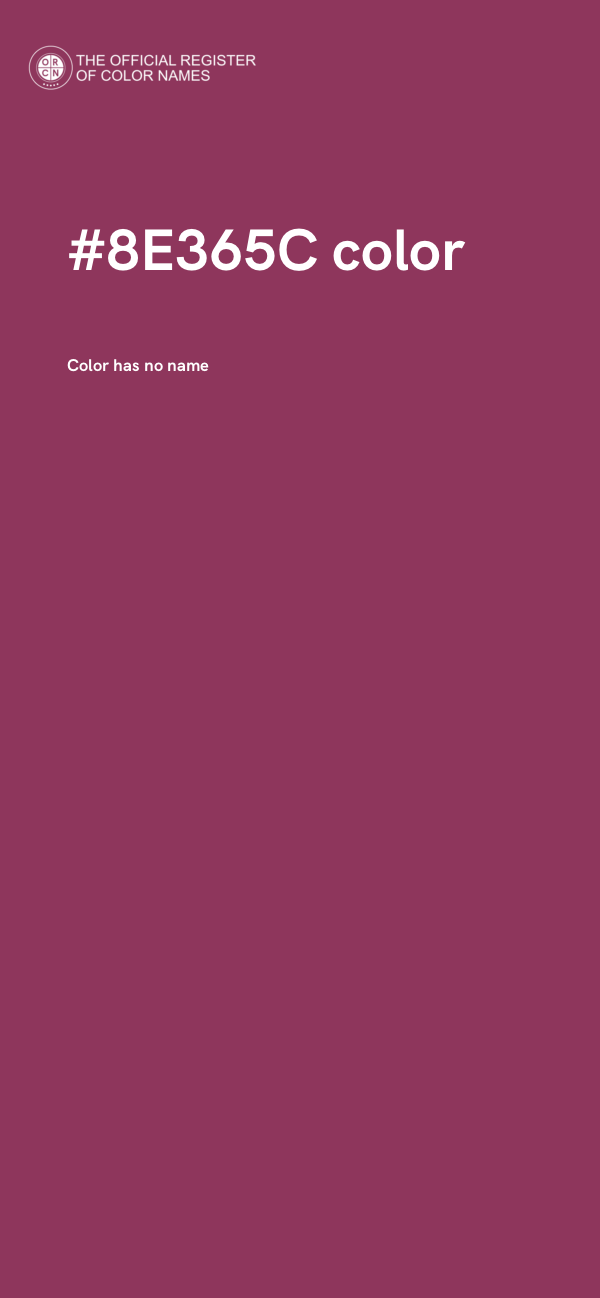 #8E365C color image