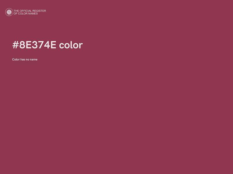 #8E374E color image