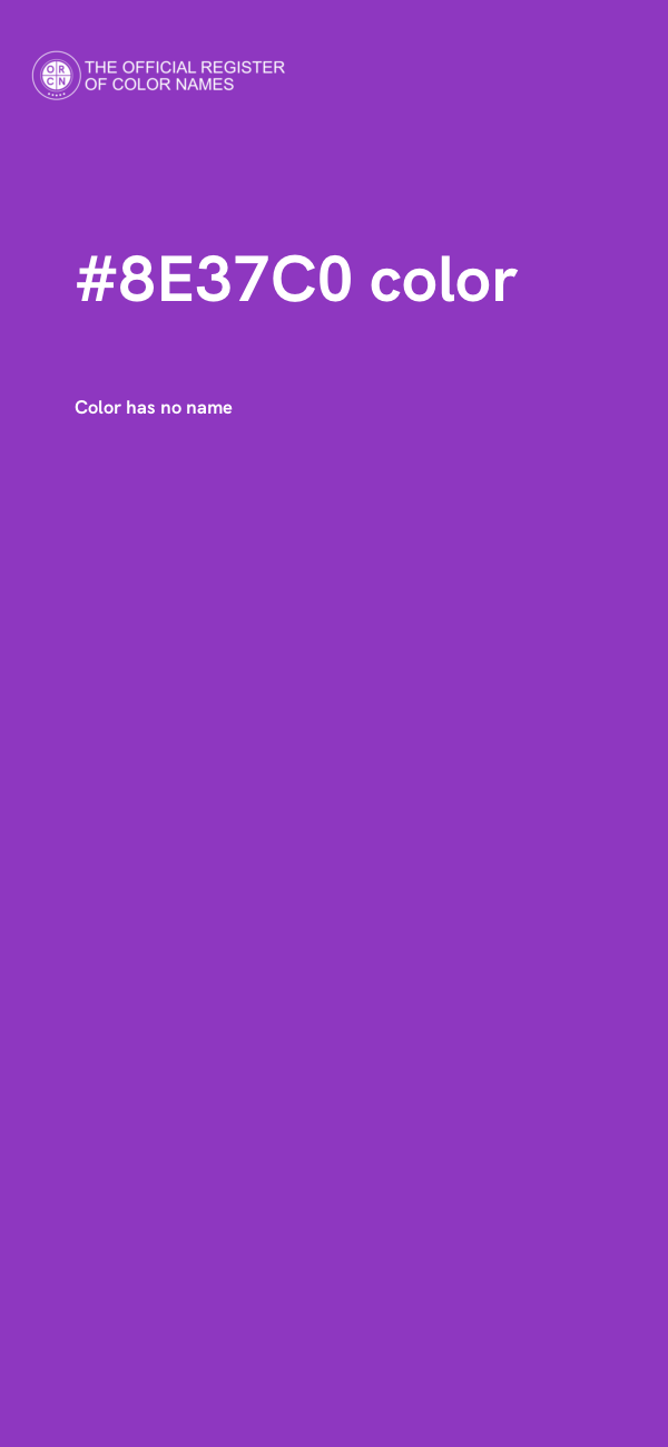 #8E37C0 color image