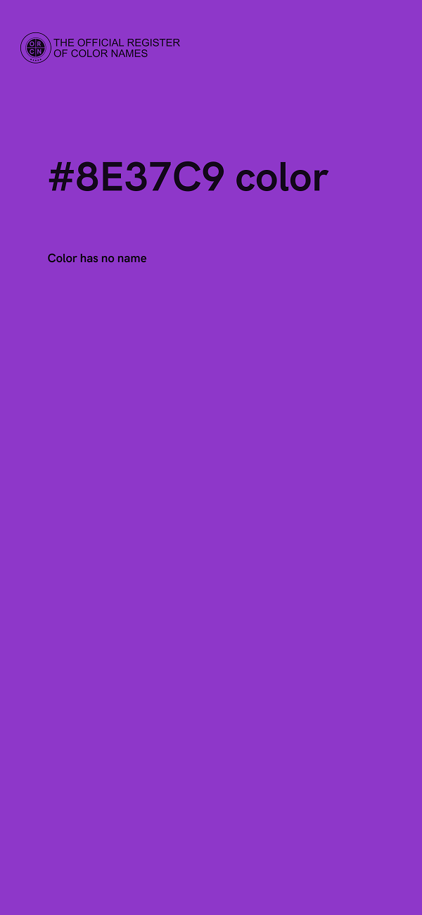 #8E37C9 color image
