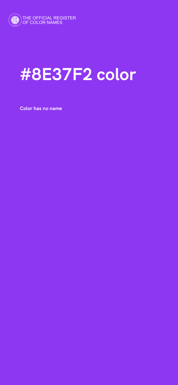 #8E37F2 color image