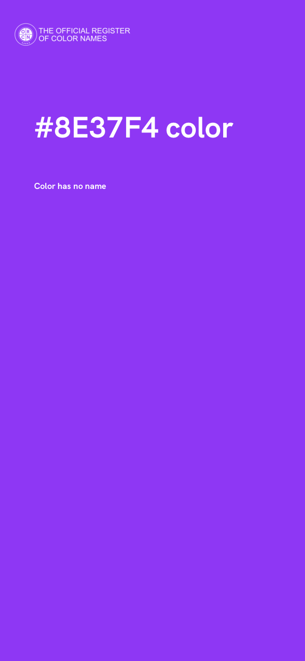 #8E37F4 color image