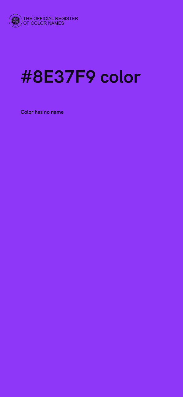 #8E37F9 color image