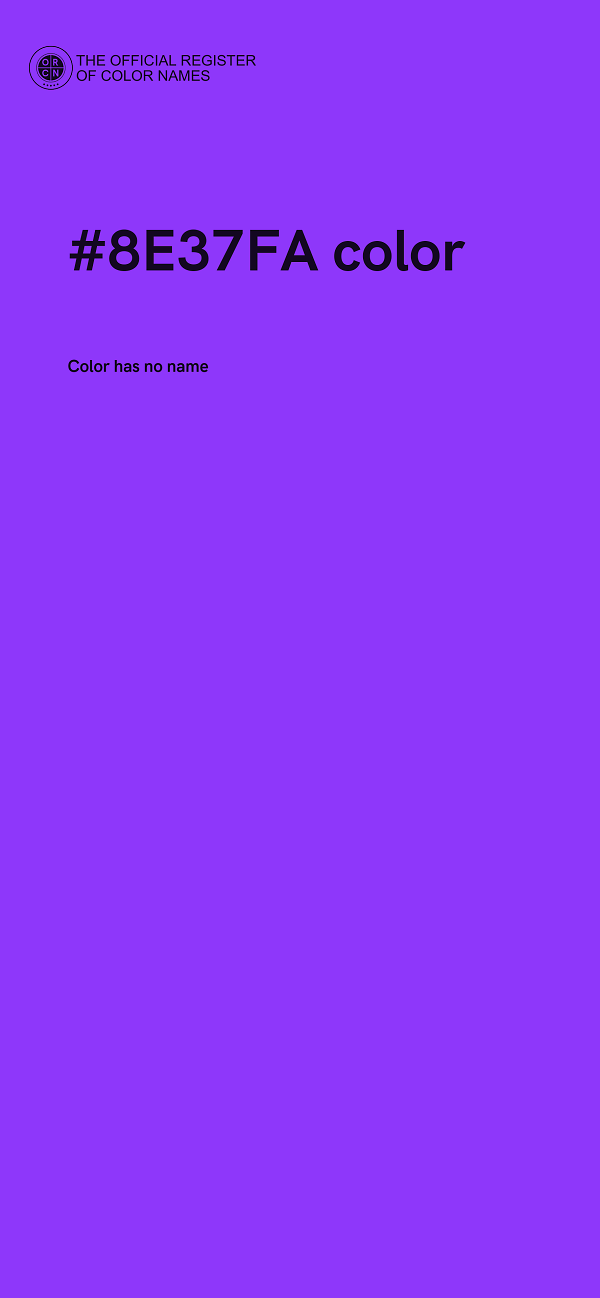 #8E37FA color image