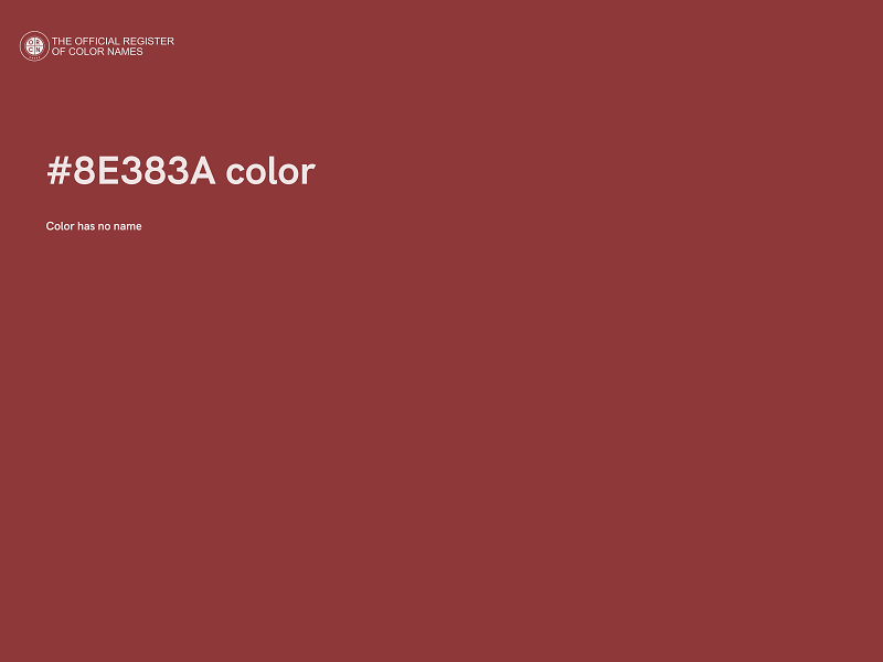 #8E383A color image