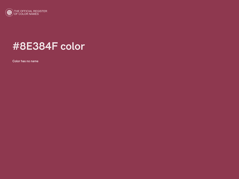 #8E384F color image