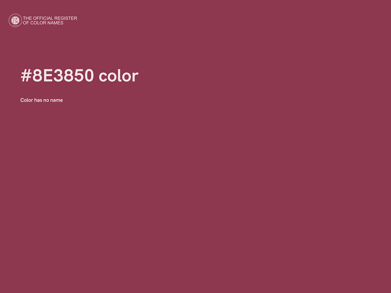 #8E3850 color image