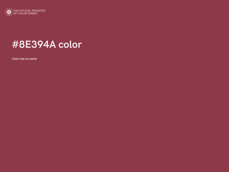 #8E394A color image