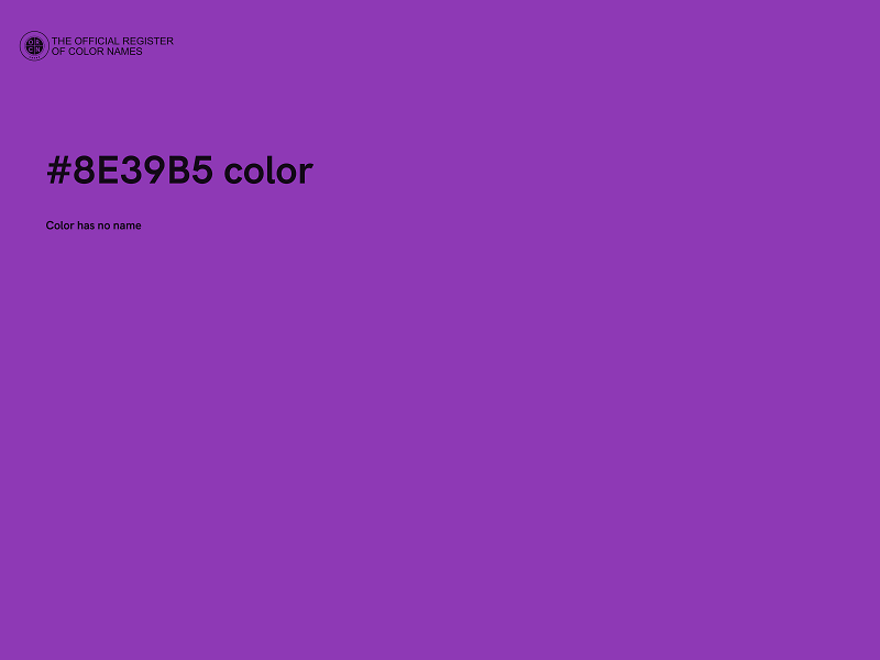 #8E39B5 color image