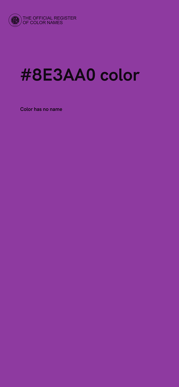 #8E3AA0 color image