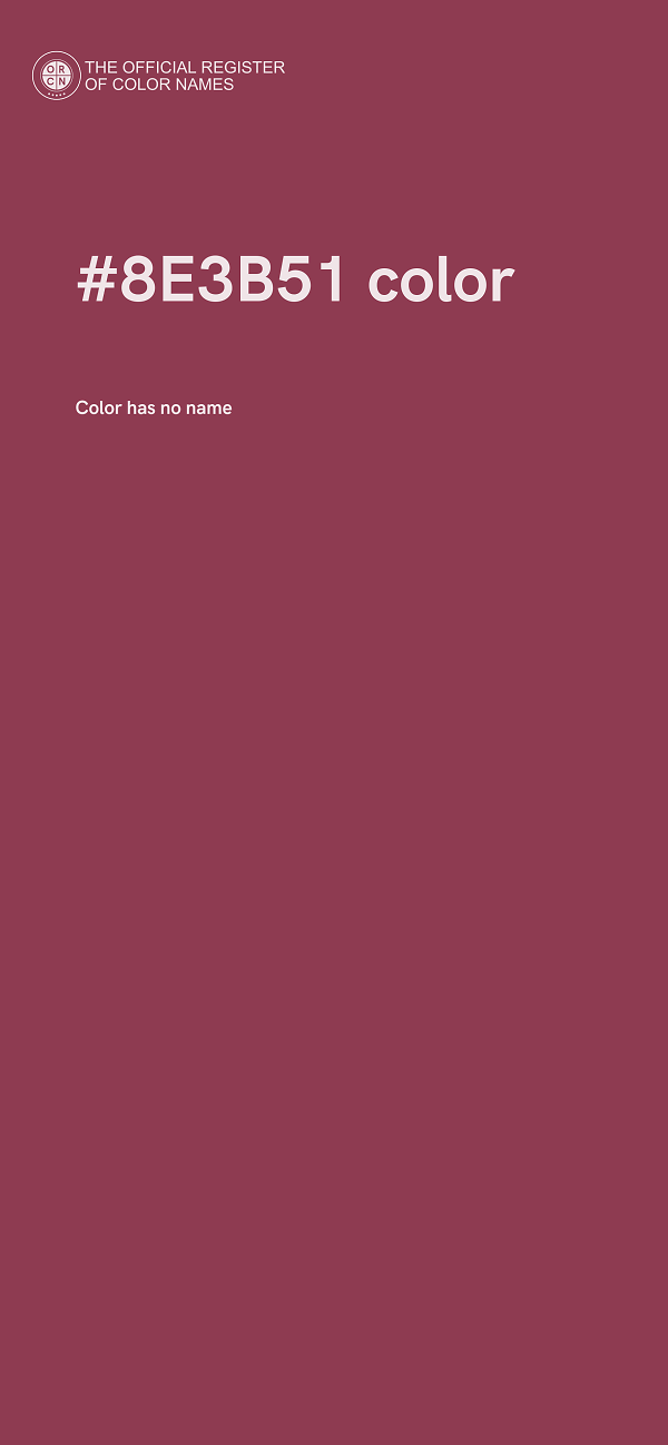 #8E3B51 color image