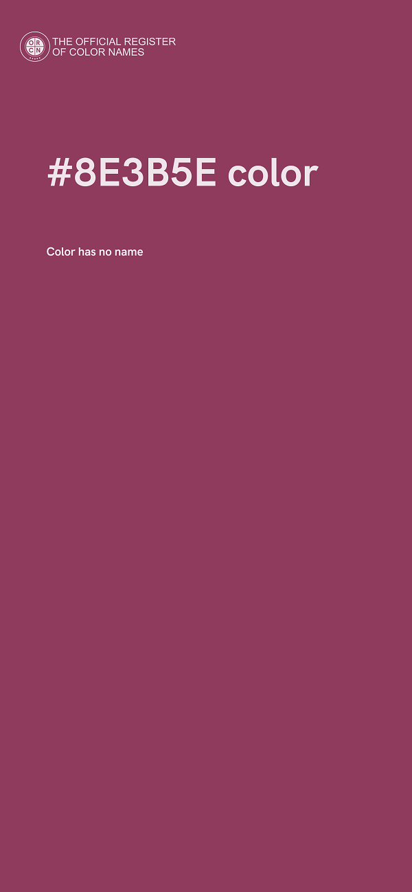 #8E3B5E color image