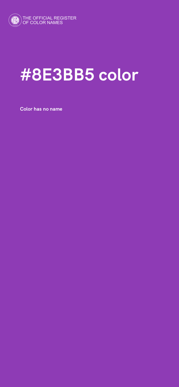 #8E3BB5 color image