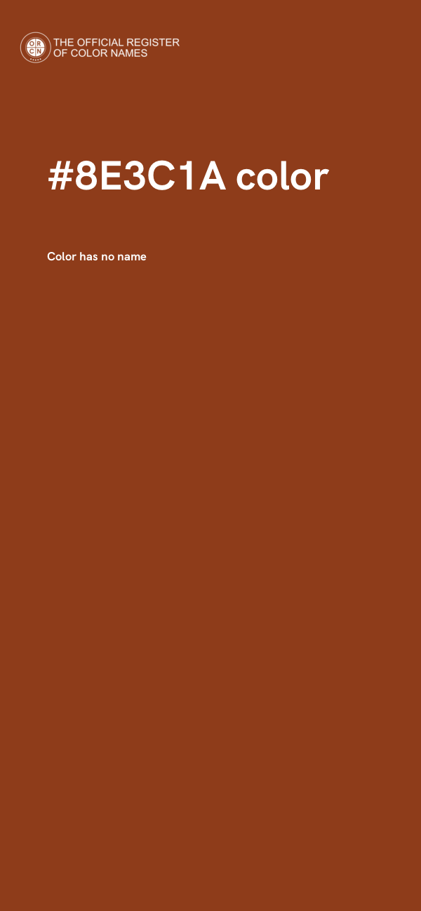 #8E3C1A color image