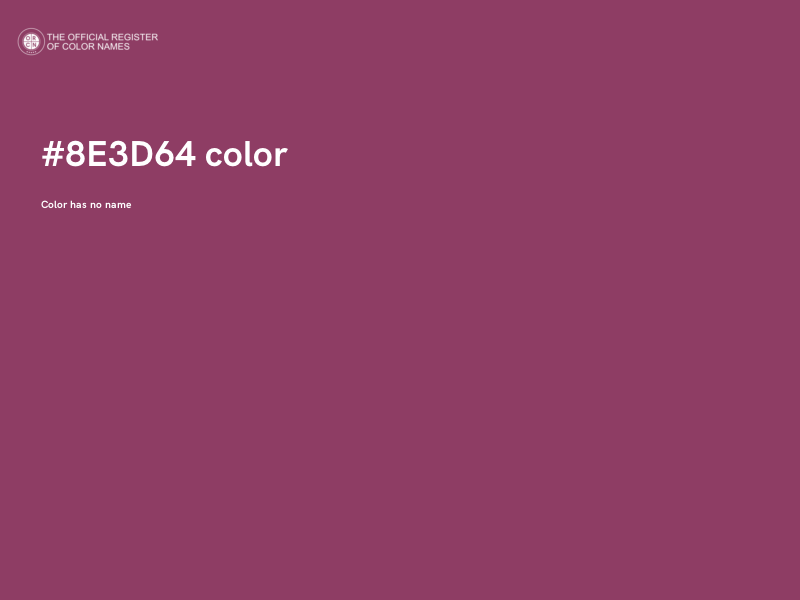 #8E3D64 color image
