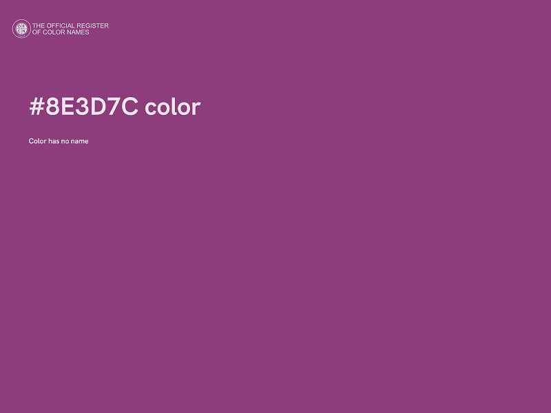 #8E3D7C color image