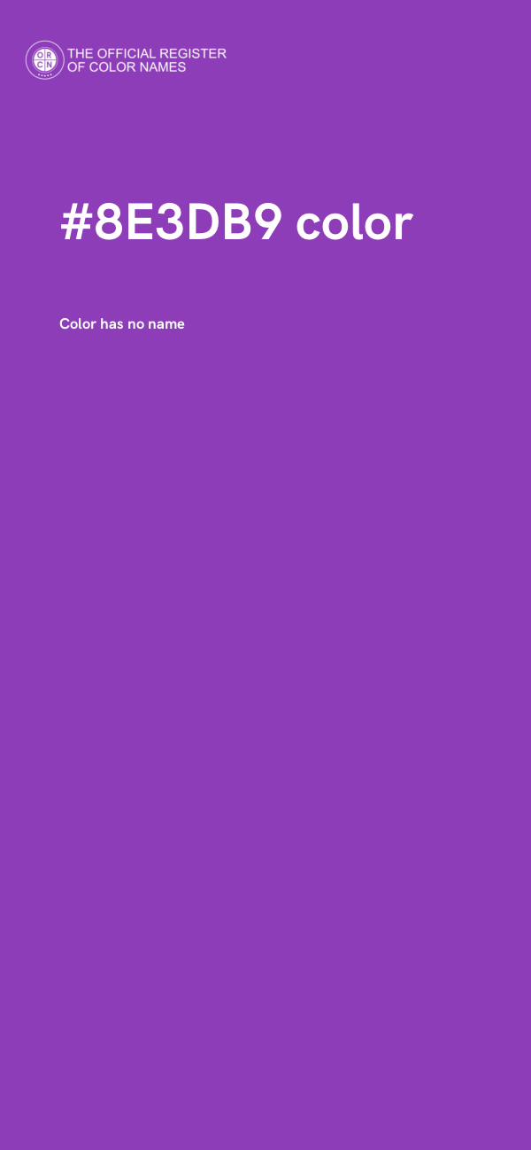 #8E3DB9 color image