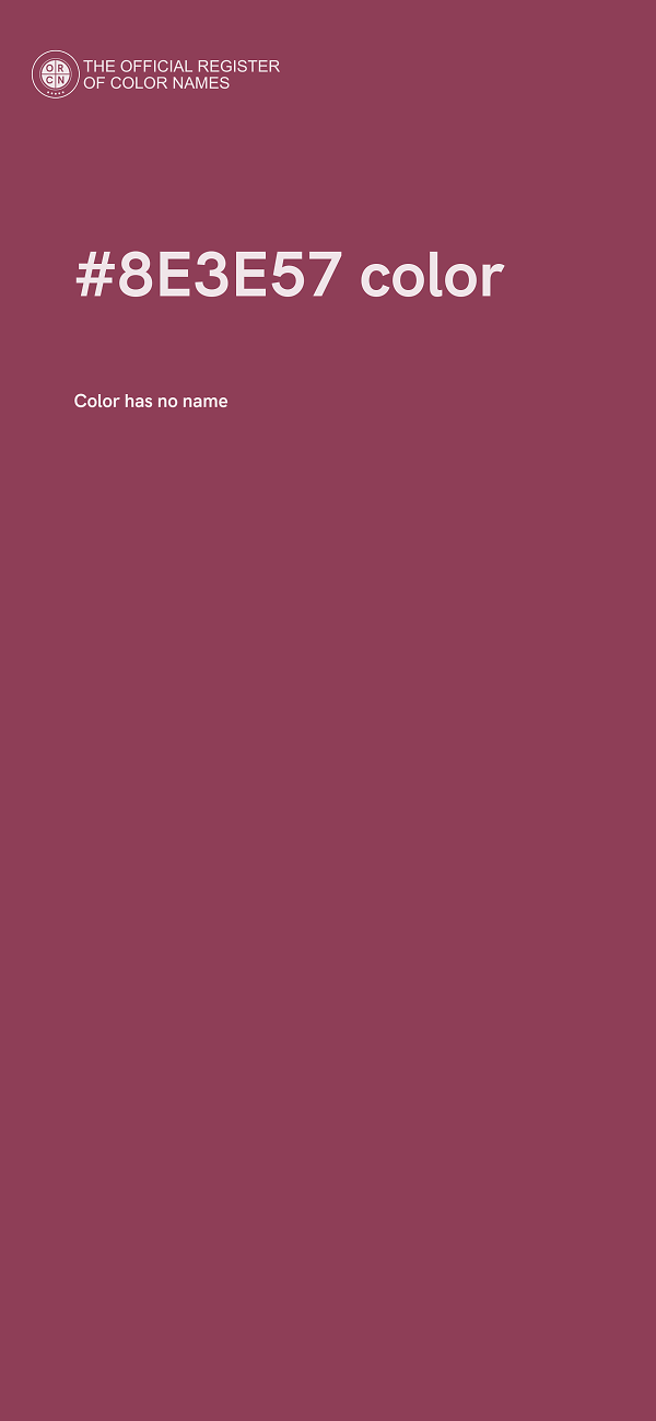 #8E3E57 color image