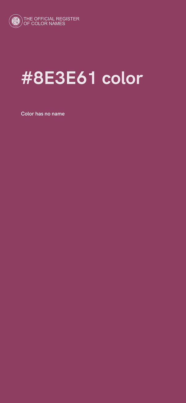 #8E3E61 color image
