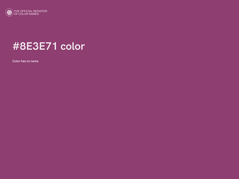 #8E3E71 color image