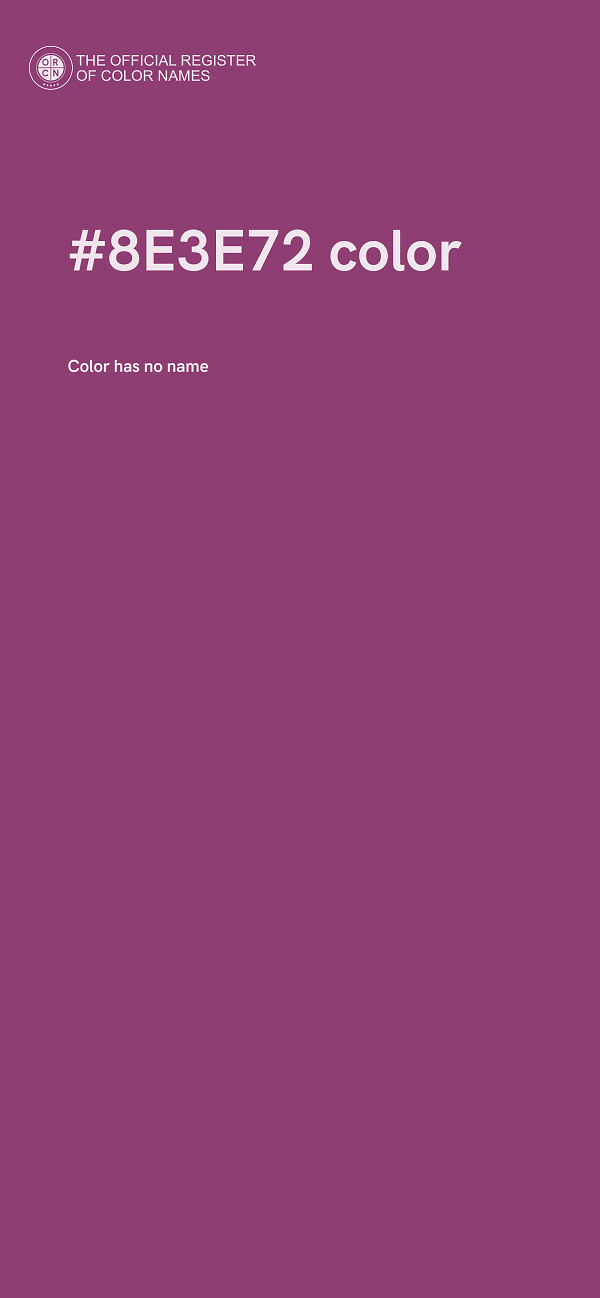#8E3E72 color image