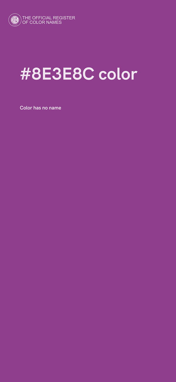 #8E3E8C color image