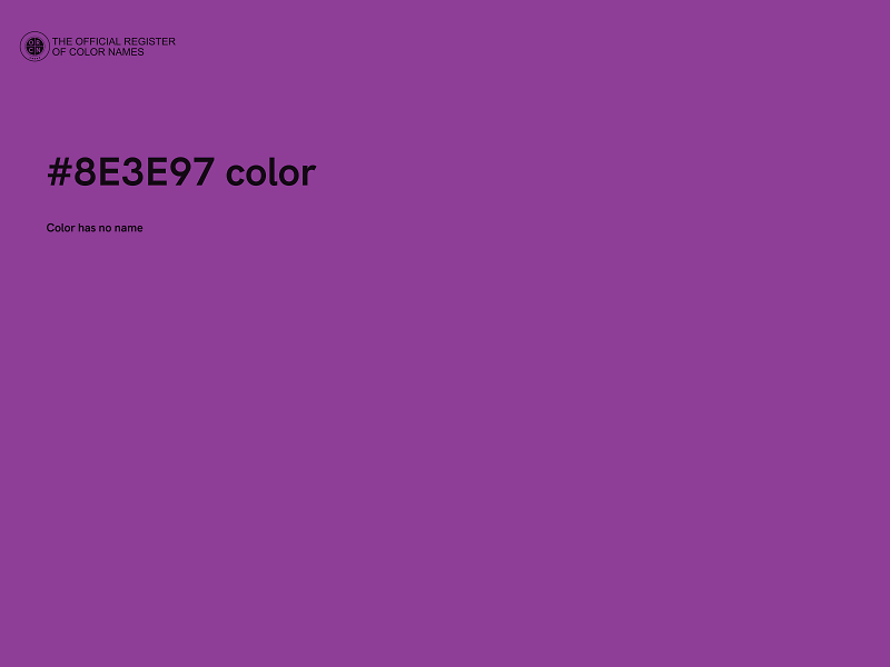 #8E3E97 color image