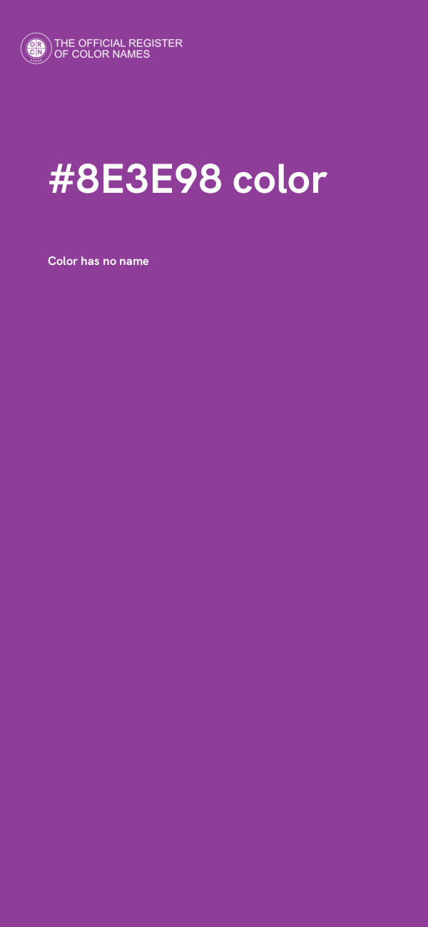 #8E3E98 color image