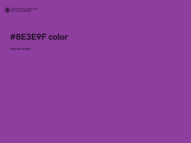 #8E3E9F color image