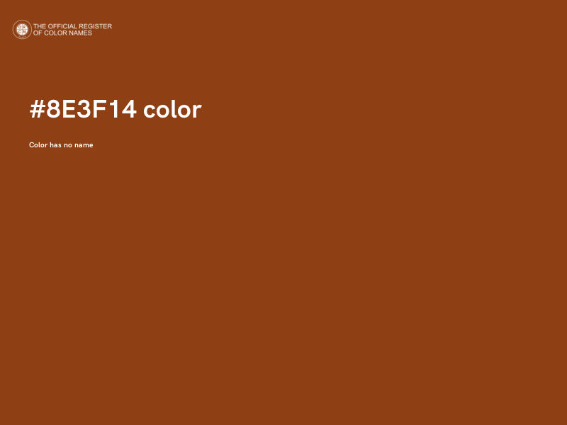 #8E3F14 color image