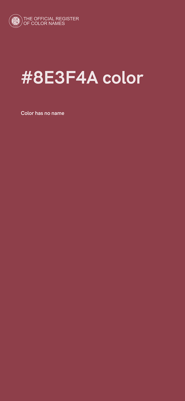 #8E3F4A color image