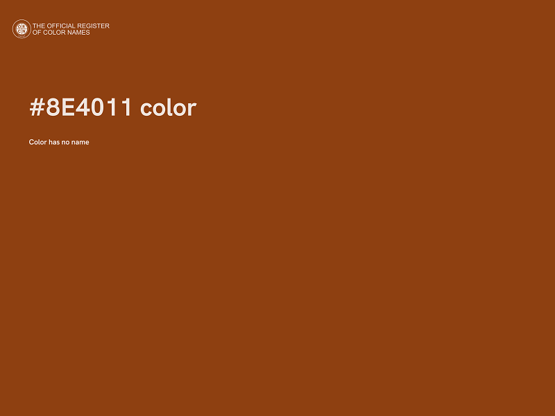 #8E4011 color image